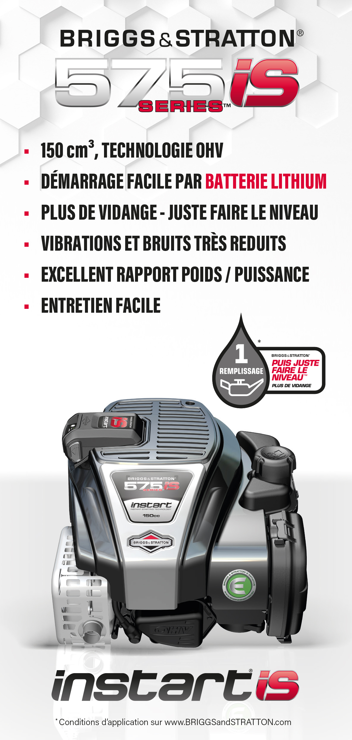 image du moteur BRIGGS & STRATTON 575 IS series image du moteur BRIGGS & STRATTON 575 IS series