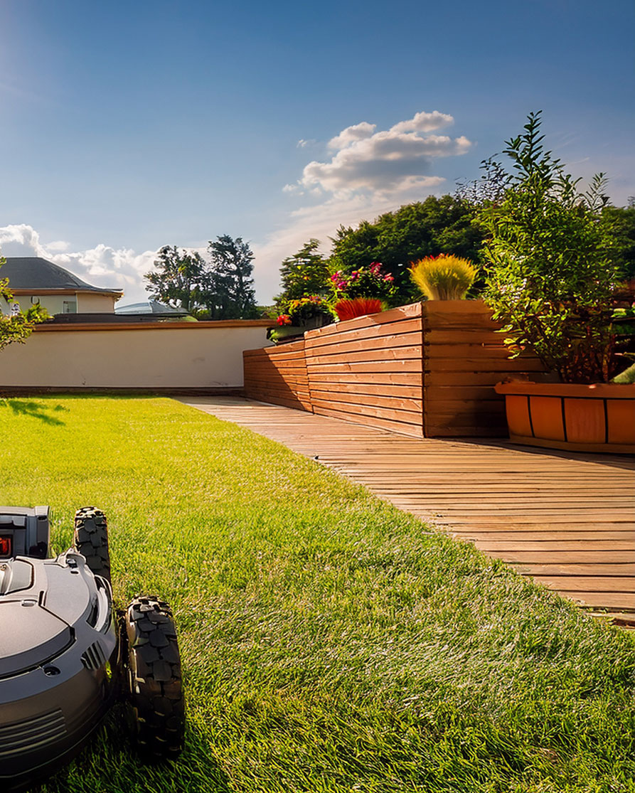 Installation d'un robot tondeuse