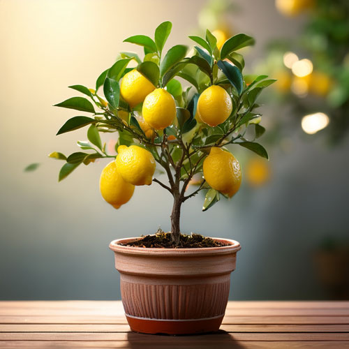 Citronnier en pot