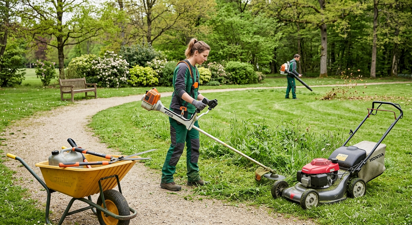 Matériel espace vert professionnel pour un entretien optimal