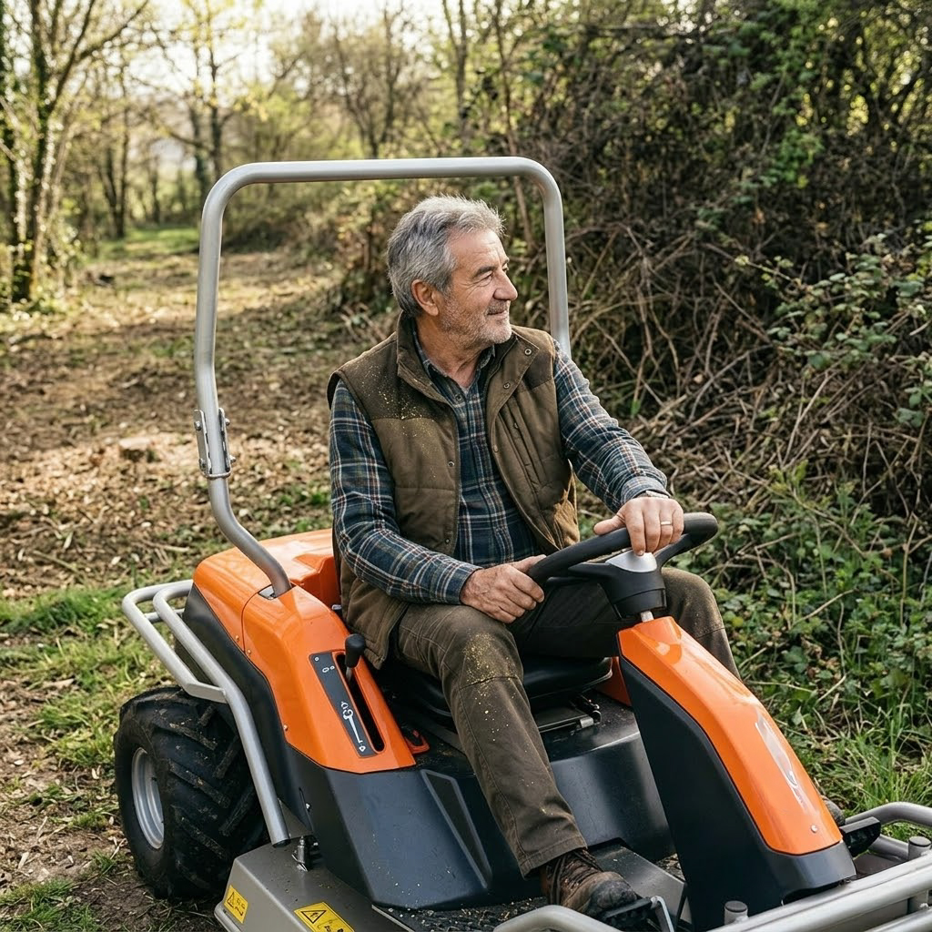 Autoportée débroussailleuse rider | Terrain difficile