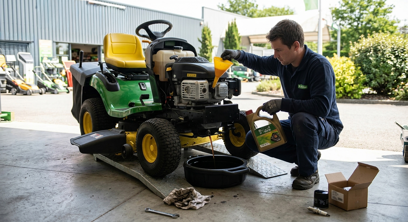 vidange tracteur tondeuse